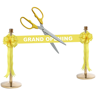 1 Ribbon Cutting Rentals Toronto  Grand Opening Ribbon, Ground